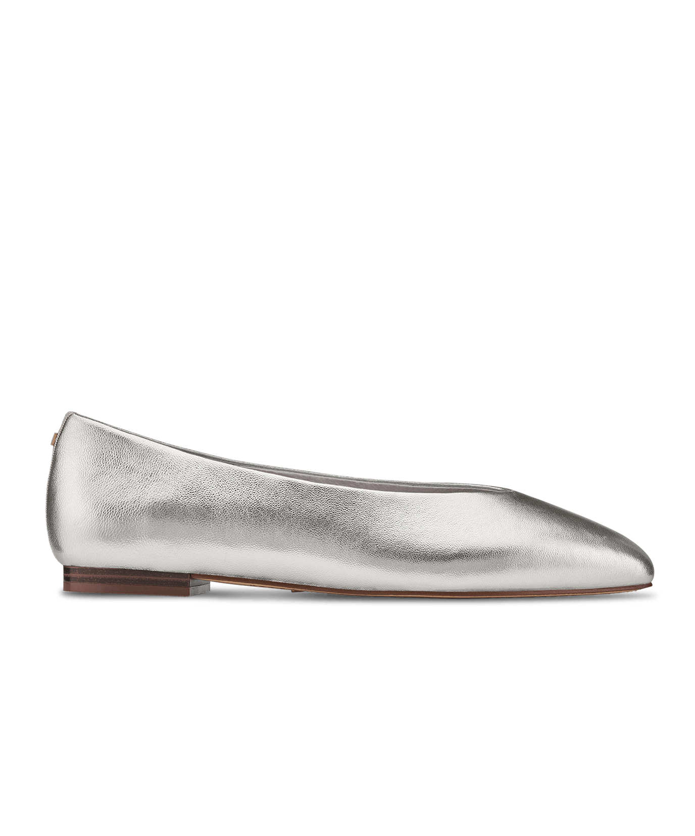 The Crane | Silver Leather | Women's Ballet Flats | Birdies