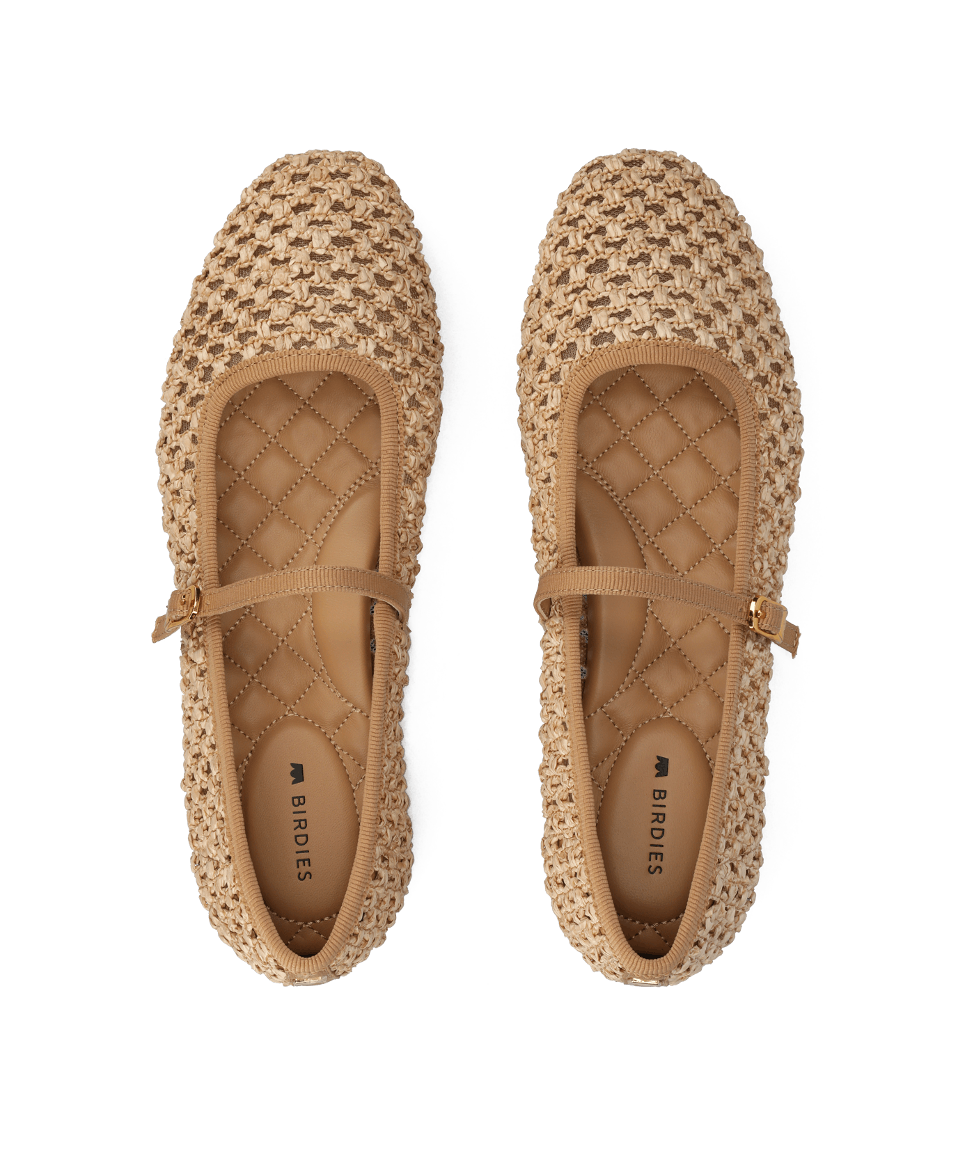 The Hummingbird | Tan Openweave | Women's Mary Janes | Birdies