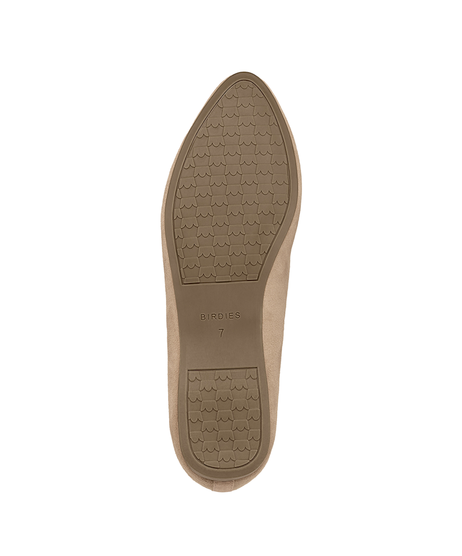 The Heron | Light Brown Suede Flats | Women's Flats | Birdies