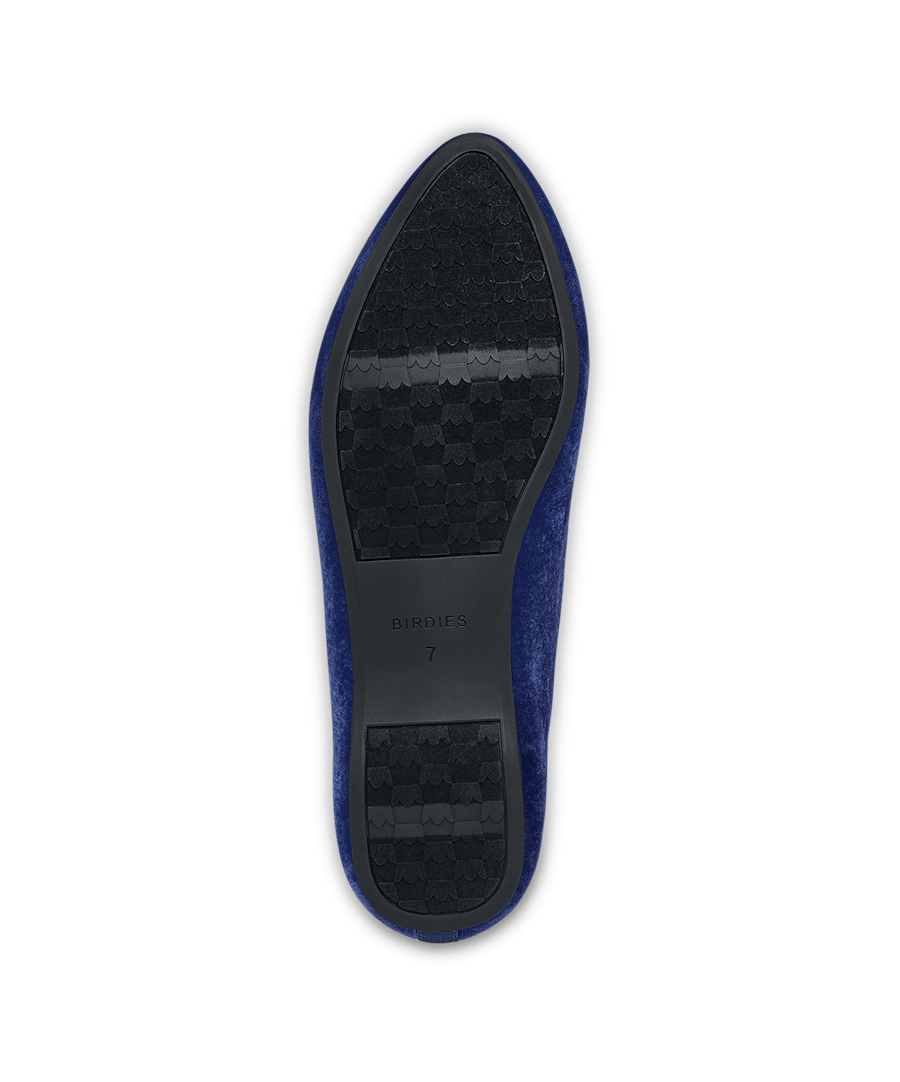 The Heron, Royal Blue Velvet, Women's Flats