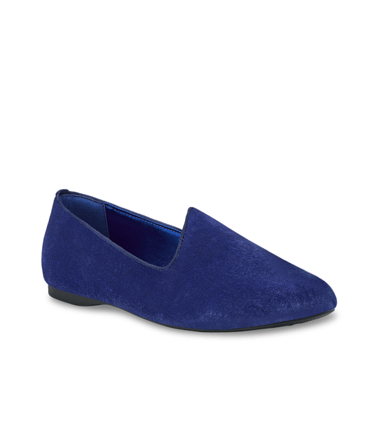 Blue velvet 2025 ballet flats
