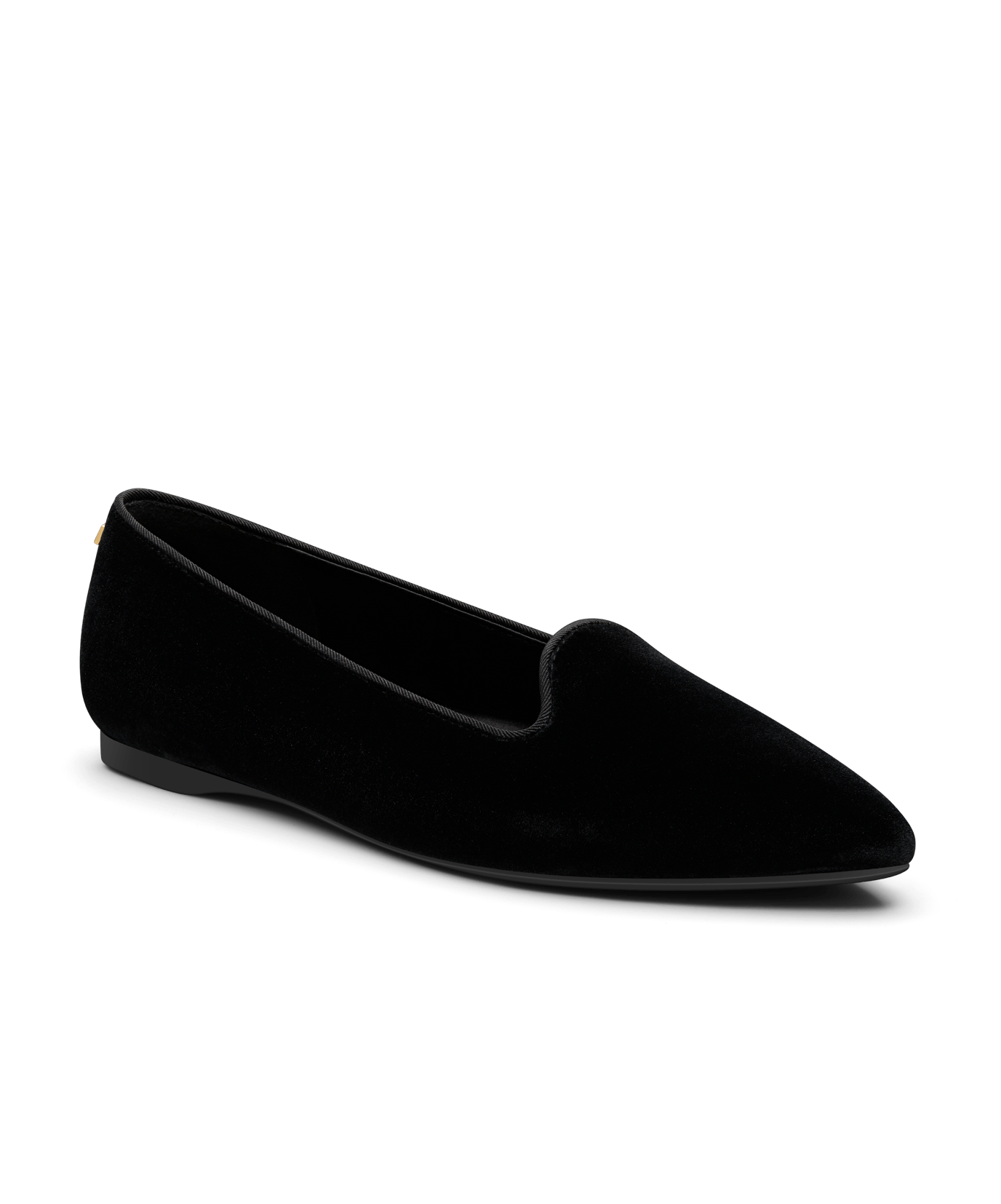 ◆OTZ SHOES◆ Tulear Velvet Flats FLOTDF0W03 Sparrow_Velvet_Black_Front34.