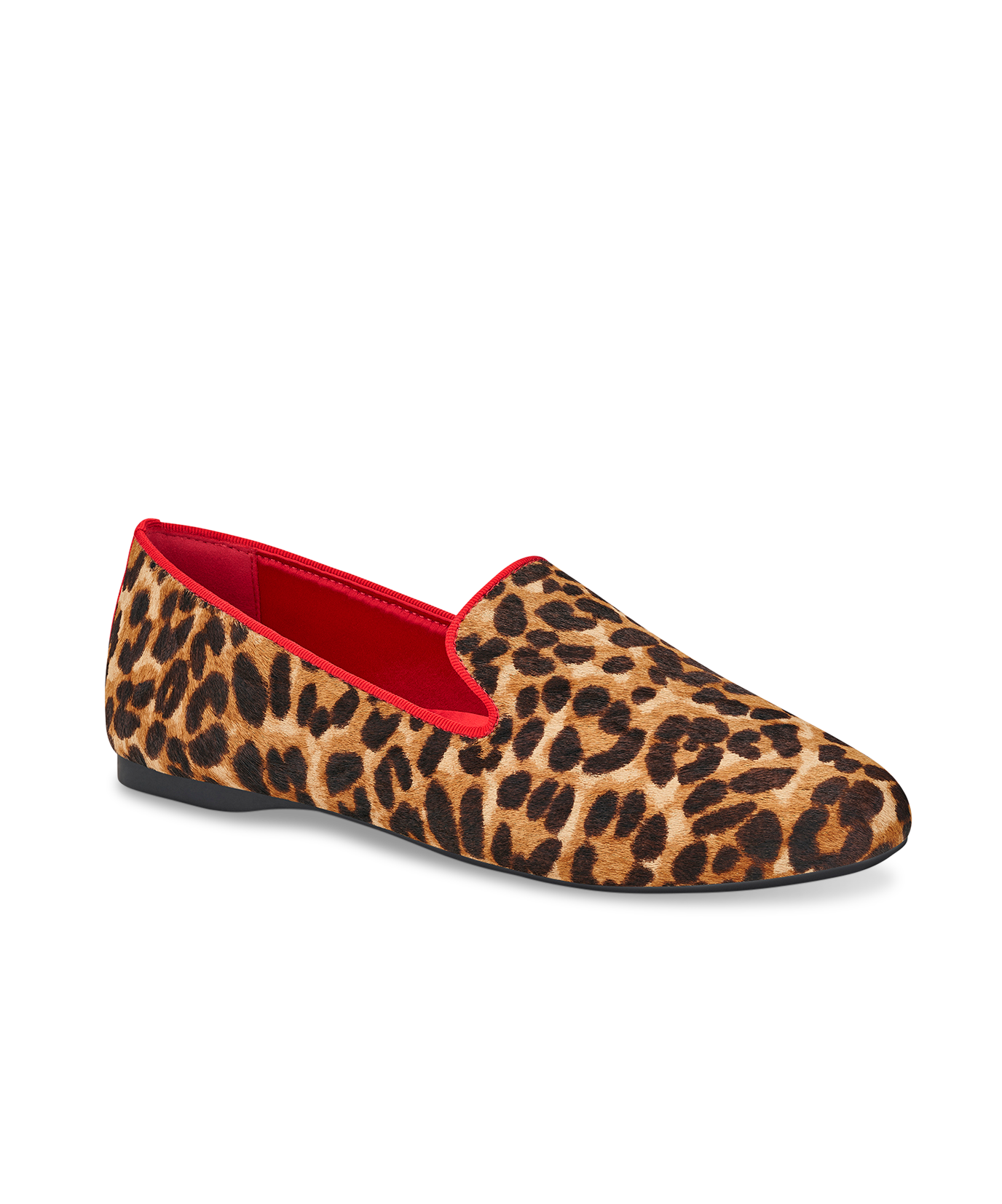 The Starling | Leopard Tipped Calf Hair | Women's Flats | Birdies