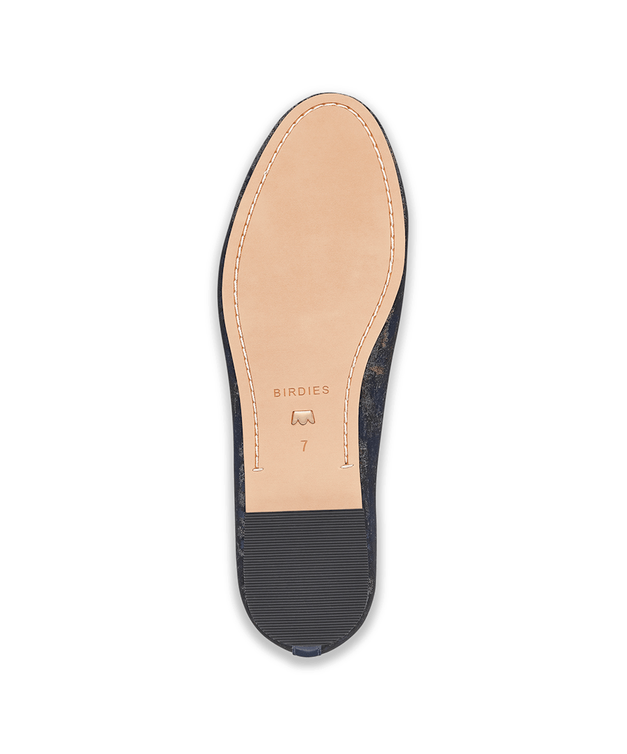 The Starling | Midnight Shimmer Jacquard | Women's Flats | Birdies