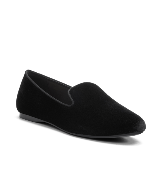 Womens black 2025 smoking loafers